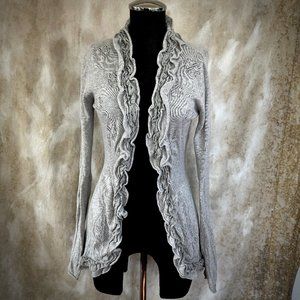 Guinevere I Anthropologie Ruffle Cardigan S